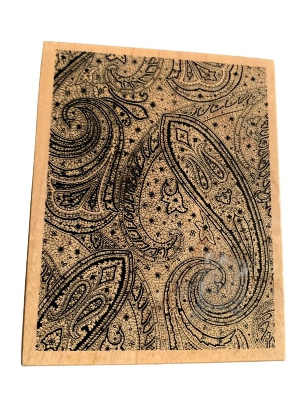 Paisley Rubber Stamp Intricate Design Crafting Scrapbooking